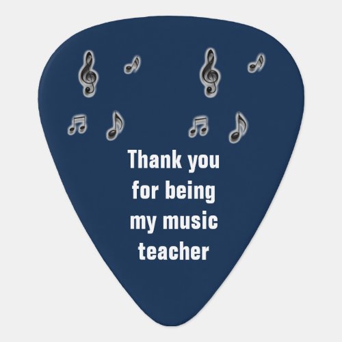 Unique Thank You for Being My Music Teacher Guitar Pick