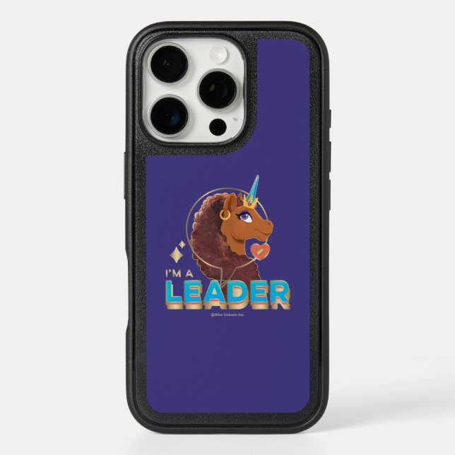 Unique the Unicorn “I’m a Leader” Design Otterbox iPhone Case (Back)