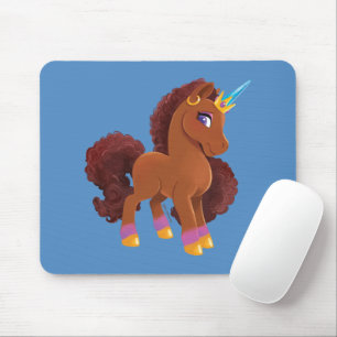 Unique the Unicorn Standing Proud Mouse Pad