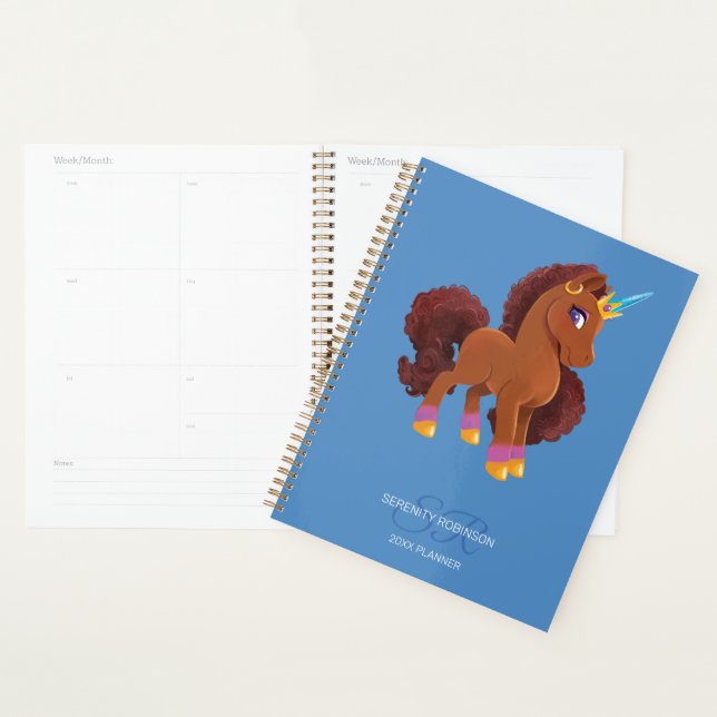 Unique the Unicorn Standing Proud Planner (Display)
