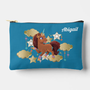 Unique the Unicorn Stars & Clouds Accessory Pouch