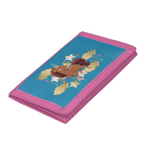 Unique the Unicorn Stars & Clouds Tri-fold Wallet