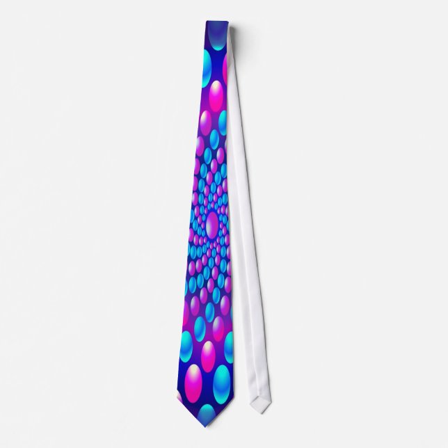 Unique ties Men's tie crazy circles kaleidescope (Front)