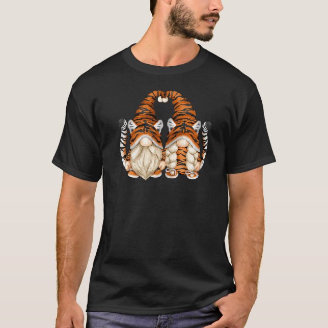 Unique Tiger Gnomes For Gardener Cute Tiger Mom An T-Shirt (Front)