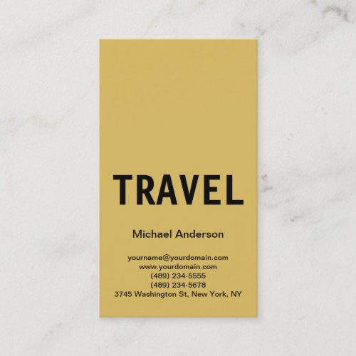 Unique Travel Agent Business Card