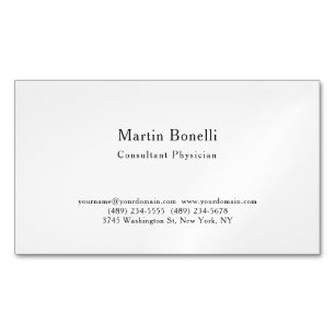 Unique Trend Minimalist Consultant Physician  Business Card Magnet