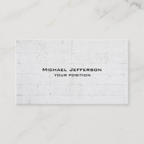 Unique Trendy Grey Wall Professional Business Card