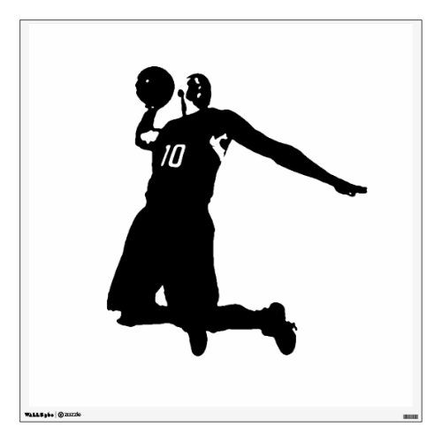 Unique Trendy Pop Art Basketball Player Wall Decal