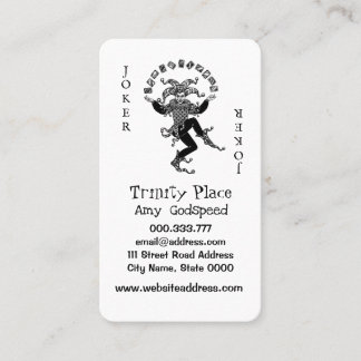 Unique Trump Joker Design Business Card US Standar