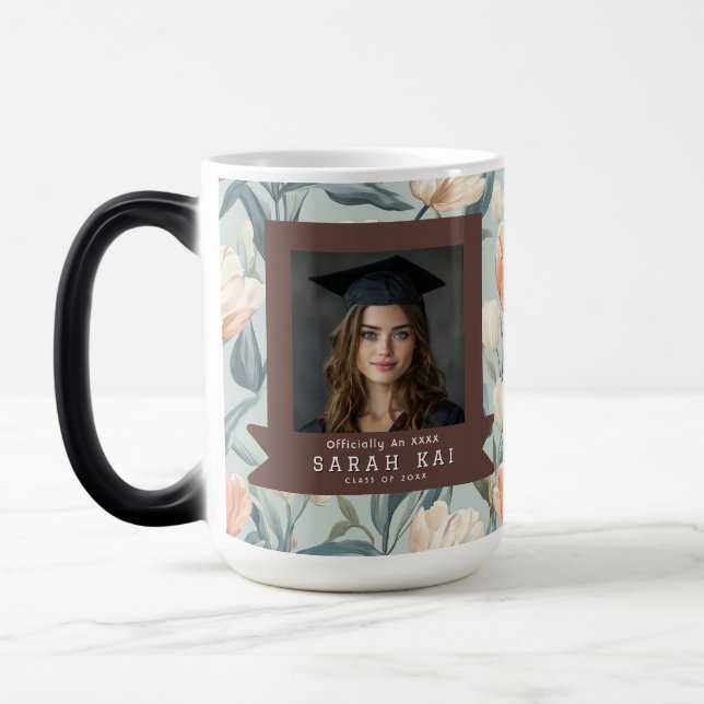 Unique Tulip Flower Phd Grad Color Morph Mug (Left)