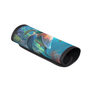 Unique Turtle Image Luggage Handle Wrap