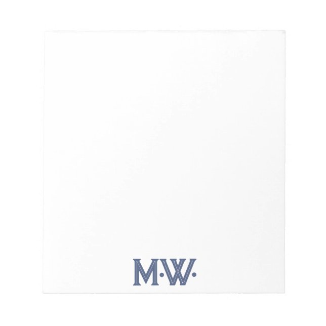 Unique Typography Initials Notepad (Front)