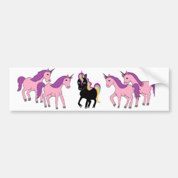 Unique Unicorn Bumper Sticker by firockdesigns at Zazzle