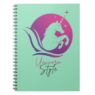 Unique unicorn design notebook 