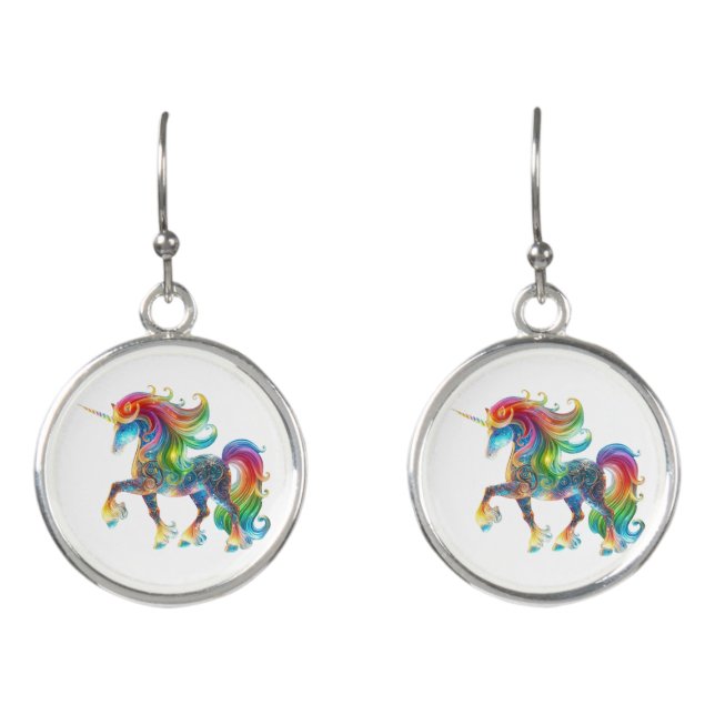 Unique Unicorn Earrings (Front)