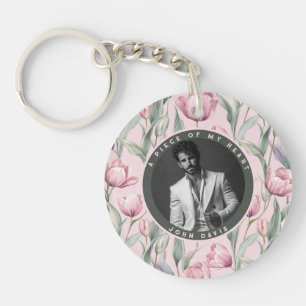 Unique Unique Gifts Custom Photo Tulip Keychain