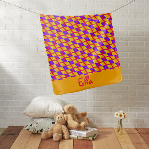 Unique Unisex Birth Stats Baby Blanket For Girl