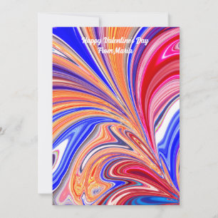 Unique Valentine Abstract Colorful And Vivid Card
