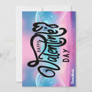 Unique Valentine Abstract Colorful And Vivid Card