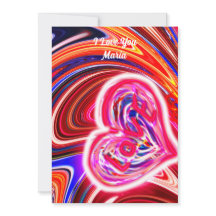 Unique Valentine Abstract Colorful And Vivid Card