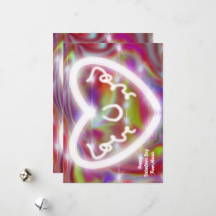 Unique Valentine Abstract Colorful And Vivid Card