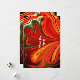 Unique Valentine Abstract Colorful And Vivid Card