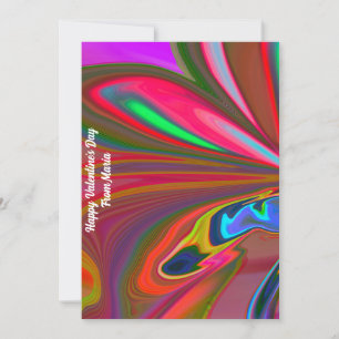 Unique Valentine Abstract Colorful And Vivid Card