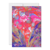 Unique Valentine Abstract Colorful And Vivid Card