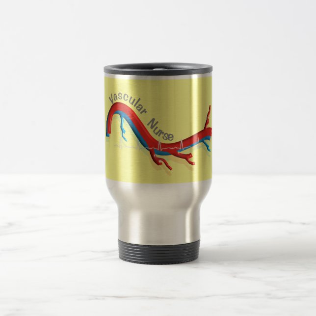 Unique Vascular Nurse Gifts Travel Mug (Center)