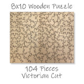 Unique Victorian 104-Piece 8"x10" Wooden Puzzle (Puzzle Size)