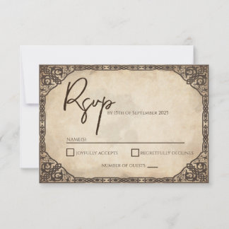 Unique Viking Inspired RSVP Card