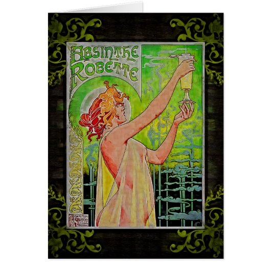 Unique Vintage Absinthe Green Fairy (Front)