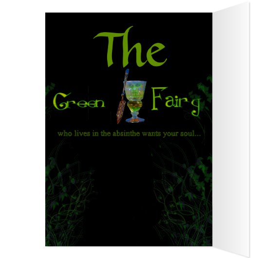 Unique Vintage Absinthe Green Fairy (Inside (Left))
