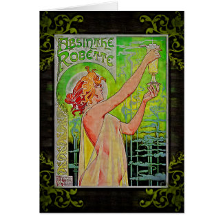 Unique Vintage Absinthe Green Fairy Cards