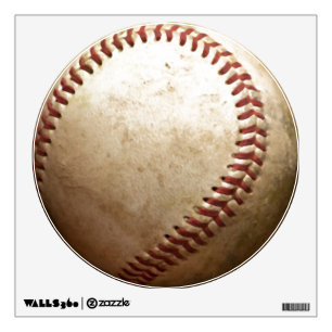 Unique Vintage Baseball Circle Wall Decal
