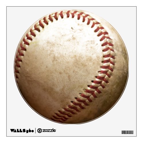 Unique Vintage Baseball Circle Wall Decal