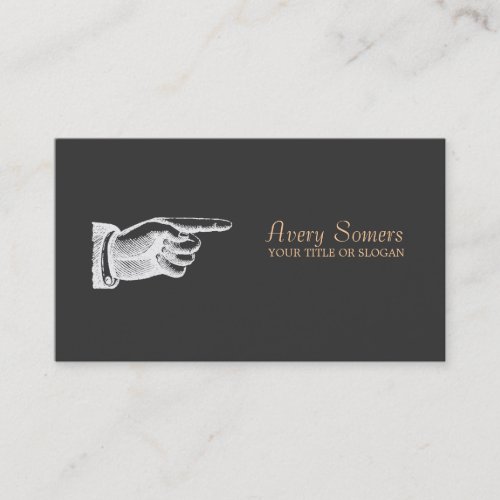 Unique Vintage Black Business Business Card Template