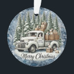 Unique vintage Christmas Scenery Paper Plates Ornament<br><div class="desc">Unique vintage Christmas design. These lovely Christmas items makes the perfect gift for anyone in the family. Also check out the others items in this collection.</div>
