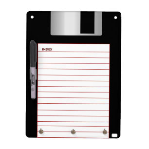 Unique Vintage Floppy Disk style Dry Erase Board