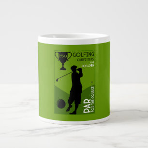 Unique Vintage Golf Gift Giant Coffee Mug