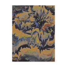 Unique Vintage Retro Style Postcard of a Vocano