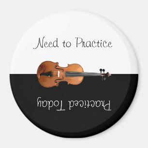 Unique Violin Practice Reversible Reminder Magnet