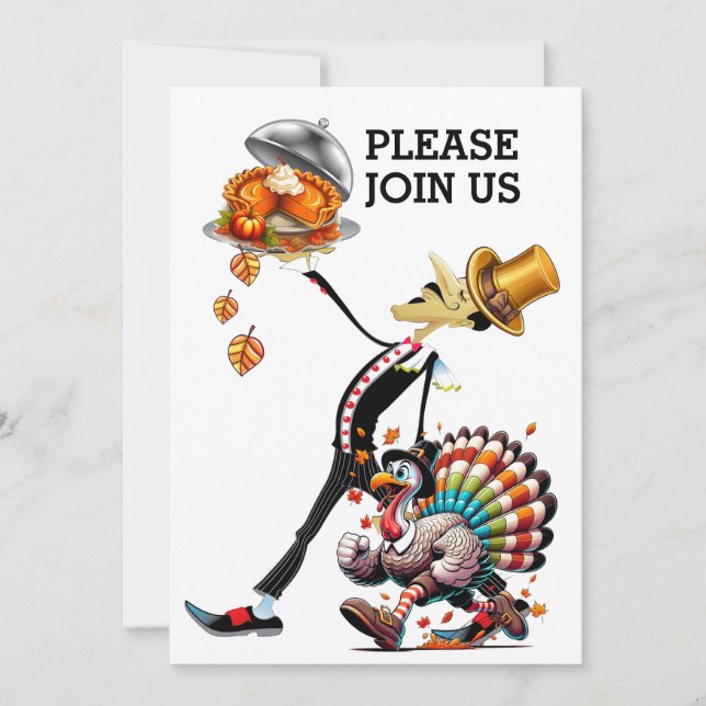 Unique Waiter Invitation (Front)