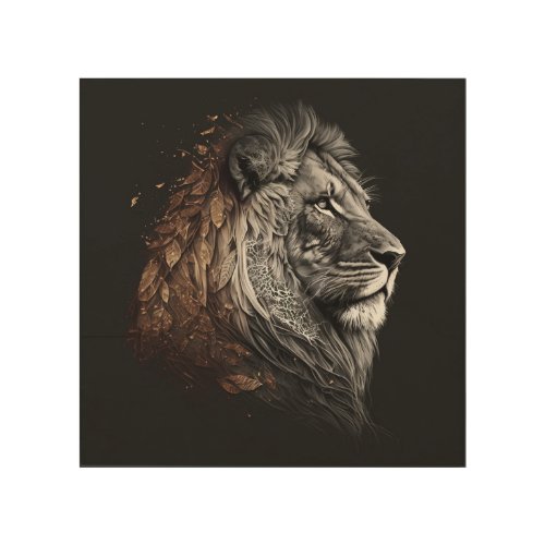 Unique Wall Art Piece of Lion 