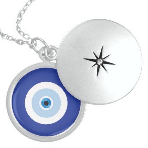 Unique Ward Off Evil Eye Locket Necklace