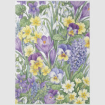 Unique Watercolor Florals Furniture Decoupage