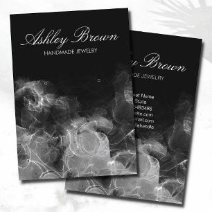 Unique Watercolor Handmade Jewelry Earring Display Business Card