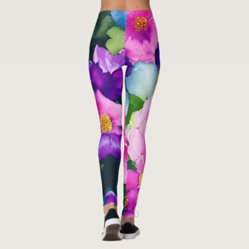 Unique watercolor leggings