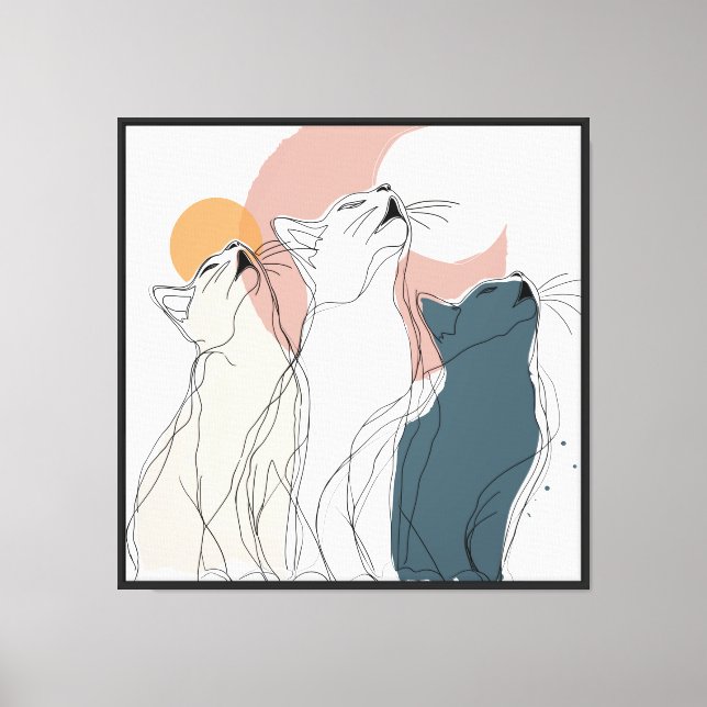 Unique Watercolor Look Flower Square Canvas Print (Front)