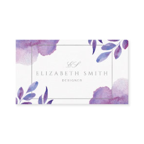 Unique Watercolor Modern  Business Card